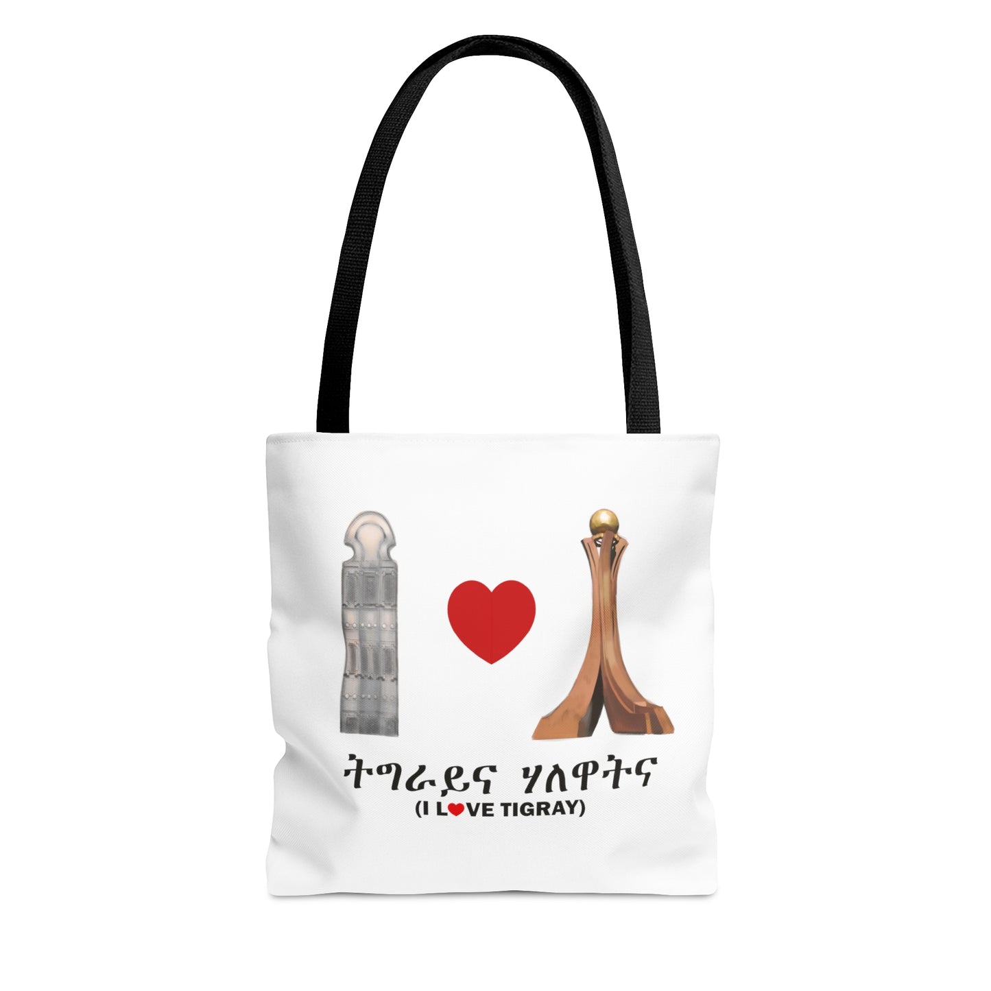 I Love Tigray Durable Tote Bag