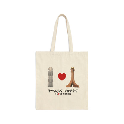 I Love Tigray Tote Bag